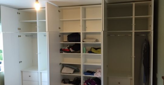 Bespoke wardrobe and shelving unit