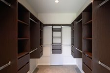 Custom built walk in wardrobe