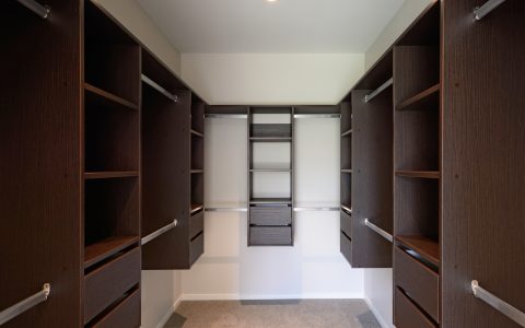 Custom built walk in wardrobe