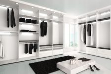 Custom built walk in wardrobe