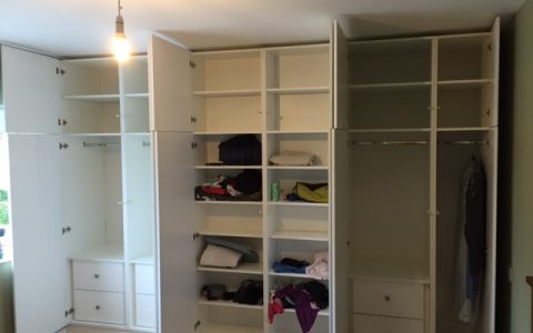 Bespoke wardrobe and shelving unit