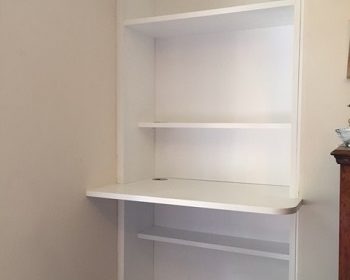 Bespoke desk and shelving unit