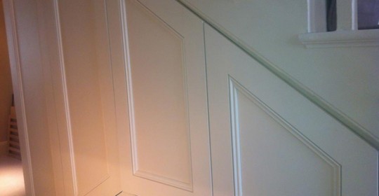 Hallway with under-stair storage
