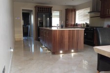 Kitchen with walnut island