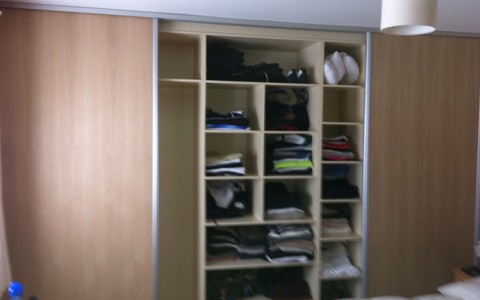 Wardrobe with sliding doors